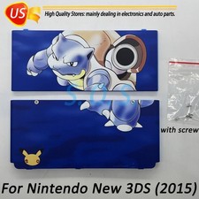 Front Back Cover Housing Faceplates Shell Pokemon Blastoise For Nintendo New 3DS