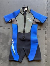 IST WSK-03 Kids 3mm Shorty with Super Stretch Panels and Front Zip Size XS