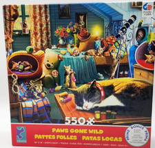 Ceaco Paws Gone Wild Puzzle 550 Pieces Poster Cats Kittens Complete 24" x 18"