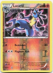 Lucario 47/124 Fates Collide Reverse Holo