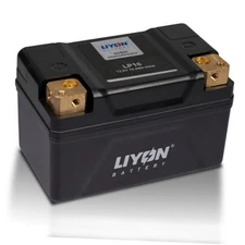  LP16 Lifepo4 Lithium 12V 6Ah Powersports Starter Battery, Start LP16-BL-6AH