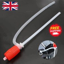 Manual Hand Syphon Siphon Pump - Liquid Transfer Water Petrol & Diesel Fuel UK