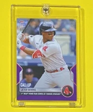 2022 MLB Topps Now Jeter Downs Call-Up PURPLE PARALLEL /25 SSP Red Sox #553 🔥