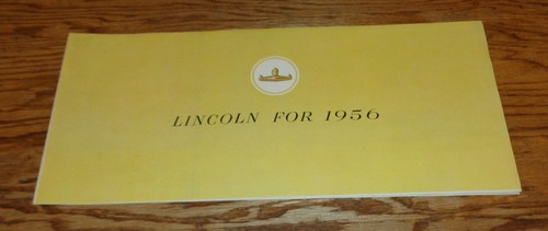 Original 1956 Lincoln Full Line Foldout Deluxe Sales Brochure 56 Premiere Capri - 第 1/2 張圖片