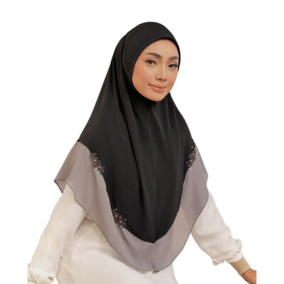 Cappello Amira Hijab Integrale Donna Ramadan, Copricapo Islamico In Poliestere Con Motivo Floreale E Bluetooth