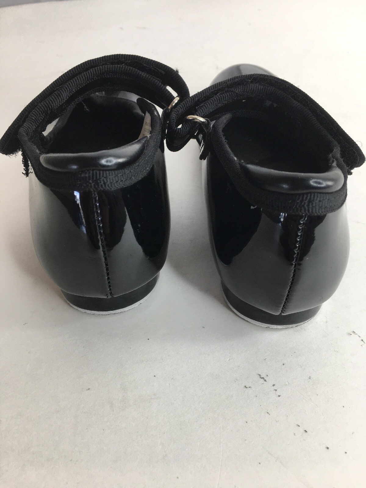 Freestyle Danskin TAP Dance Black Shoes Girl Size 9 Gem