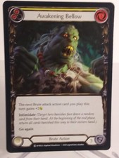 Awakening Bellow Yellow Pitch Rainbow Foil NM Unlimited Welcome to Rathe  FAB