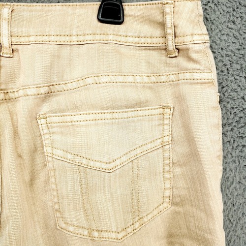 Chico's Womens 1.5 Beige Denim Stretch Crop Cuffed Jeans - Picture 14 of 19