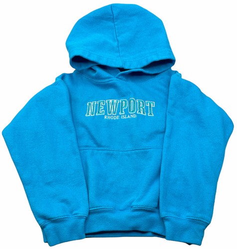 Esy Surf 1970 Kid’s Sweatshirt Small Teal Blue Newport Rhode Island Big  Hoodie  - Picture 1 of 12