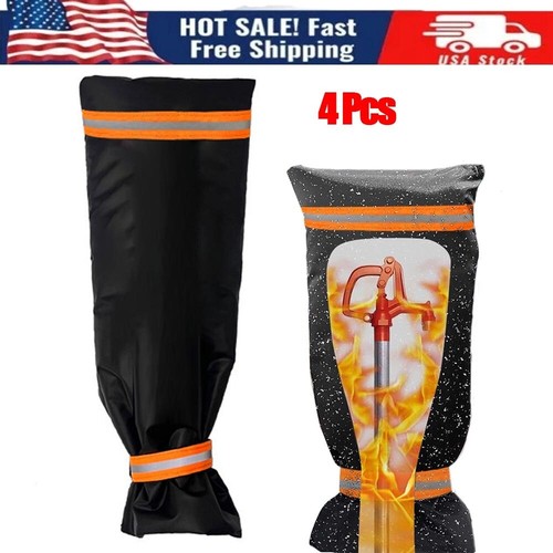 4Pcs Outdoor Faucet Cover for Winter Water Socks Freeze Protection