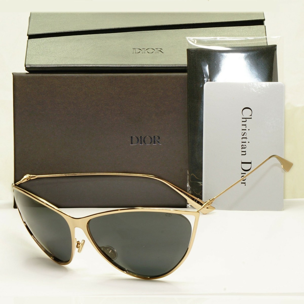 Dior New Motard Gold Women\'s Sunglasses DIOR EYEWEAR 30Montaigne S7U square-frame gold-tone  main image 2