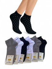 6 PAIA CALZE DONNA FILO DI SCOZIA COTONE FANTASIA CUORI POIS MADE IN ITALY 💖