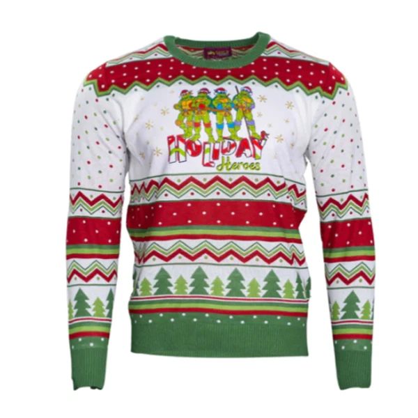 Womens Teenage Mutant Ninja Turtles TMNT "Holiday Heroes" Ugly Christmas Sweater