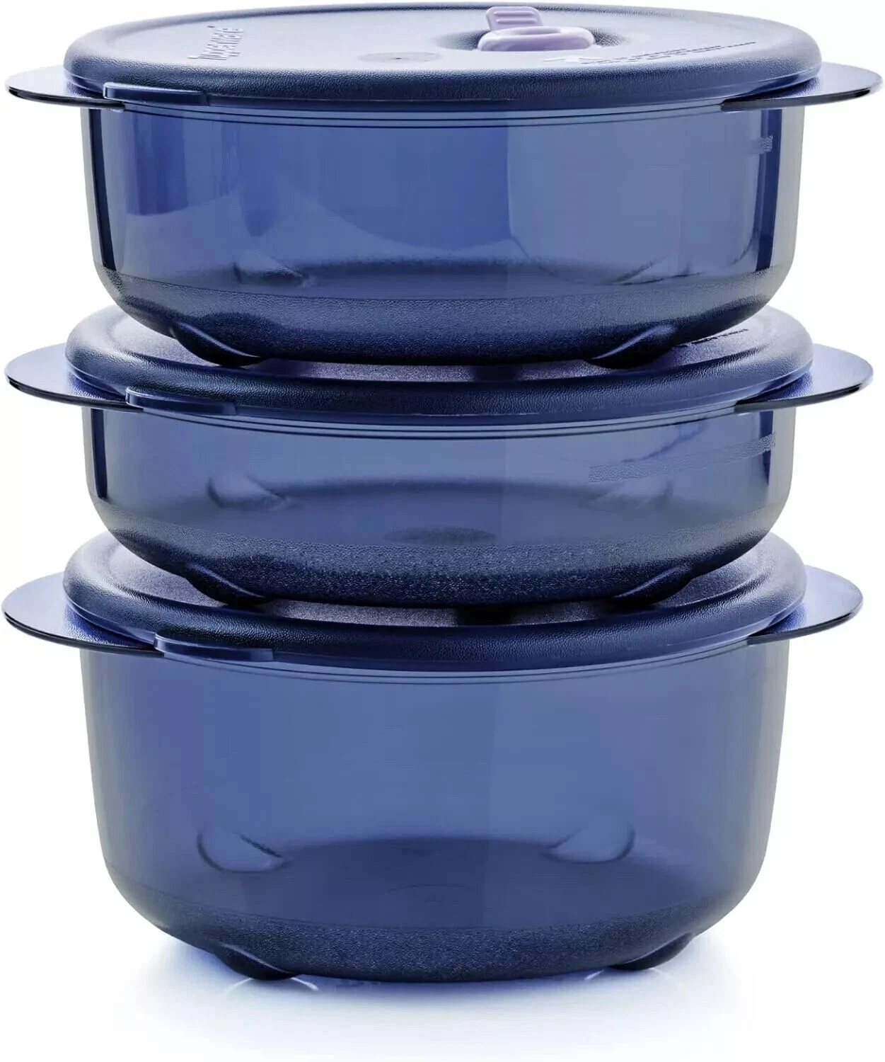 Tupperware Vent N Serve Medium Round Container Set New