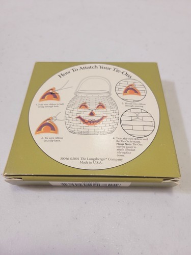 Longaberger Basket - Tie On Jack O Lantern Pumpkin Halloween Fall NIB - Picture 2 of 4