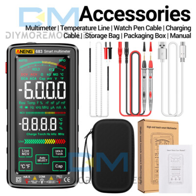 ANENG 683 682 681 Smart Digital Multimeter AC/DC Capacitance Meter Diode Tester