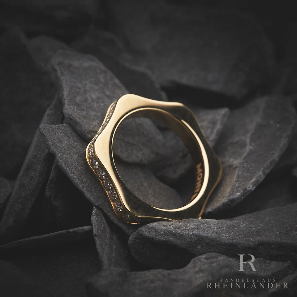 Montblanc Damas Joyería 4810 Colección Anillo Talla 48 Oro Diamantes ID 38993 Foto 2 de 3