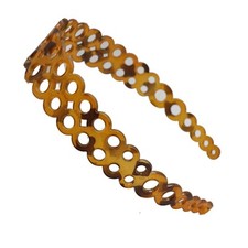 5 Coffee Plastic Circle Wide Alice Hair Band Headband 30mm Hair Accessories