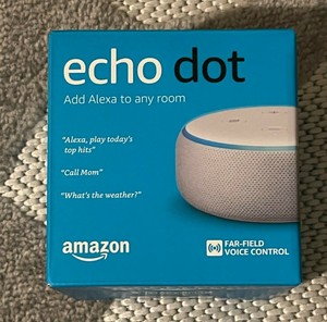 Purchase Discount Online New Amazon Alexa Echo Dot 3rd Gen With Power Adapter White Shop Uk Online Burgarellaquantumhealing Org