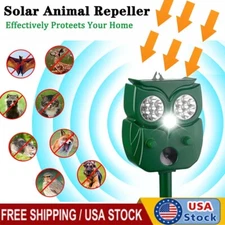 Solar Ultrasonic Animal Repellent Bird Repellent Dog Skunk Deer For Garden Yard