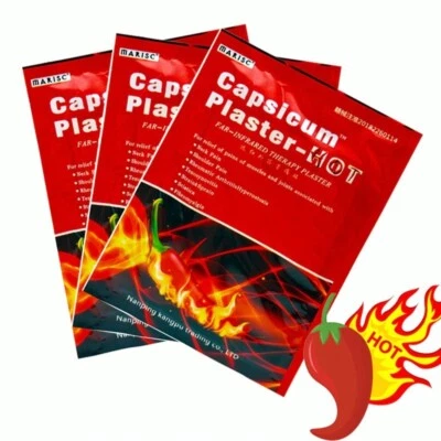 New Capsicum Plaster Hot Pain Relieving Patches Muscle Strain Pain Back Pain