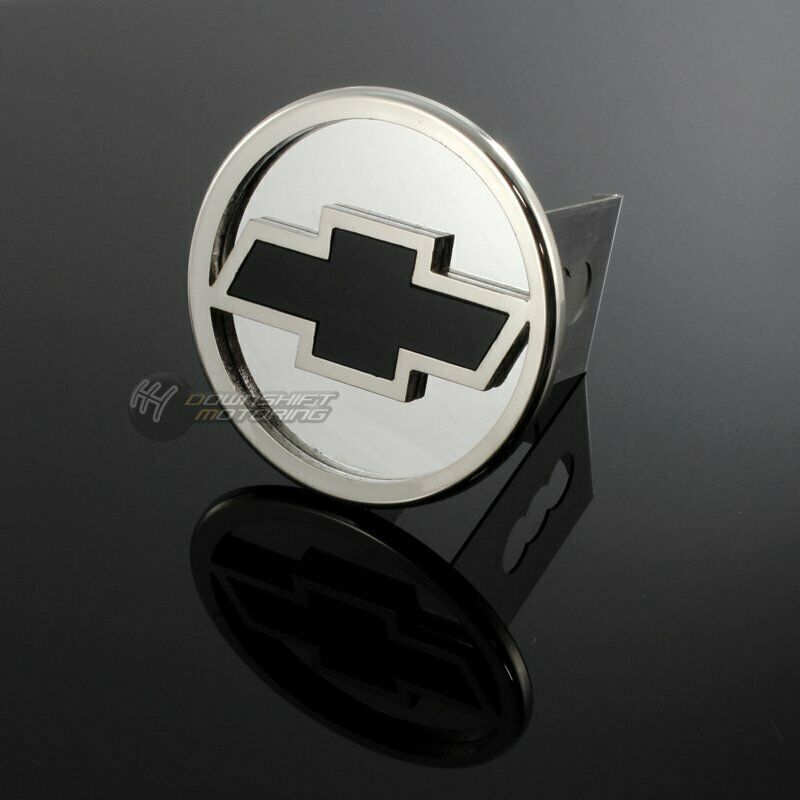 For CHEVROLET Stainless Steel CHROME Hitch Cover Cap Plug for 2" Tow