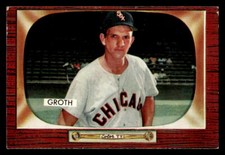 1955 Bowman #117 Johnny Groth Card Chicago White Sox