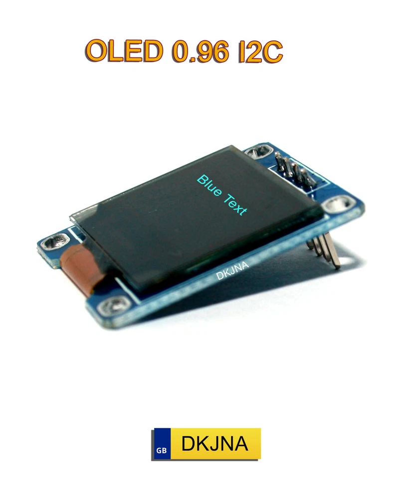 0.96 OLED 128X64 I2C White/Blue/Yellow SSD1306 Display Arduino ESP8266 ESP32 - Image 2 of 4