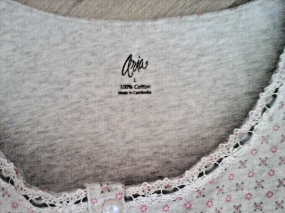 Conjunto de pijama tejido pantalón gris liso talla L MIX & MATCH Aria talla L  Foto 2 de 4