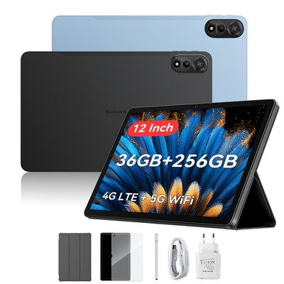 Blackview MEGA 2 Android 15 4G LTE Tablet 12 Zoll 36GB+256GB Widevine L1 9000mAh