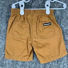Timberland Shorts Boys Toddler 2T Brown Bermuda Elastic Waist Ripstop Workwear