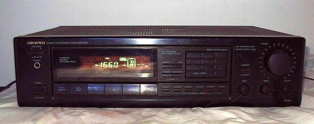 Onkyo Stereo Receiver TX-900 Tested Works Great With Phono Aux Input