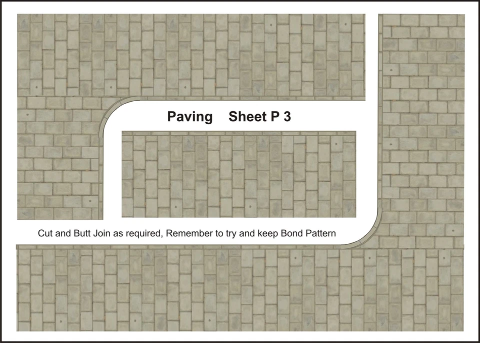 "00"Gauge,Paving, 2m  of 1 mm Thick Card to cut out,plus 250 Drain coversEtc   . - Image 3 of 4