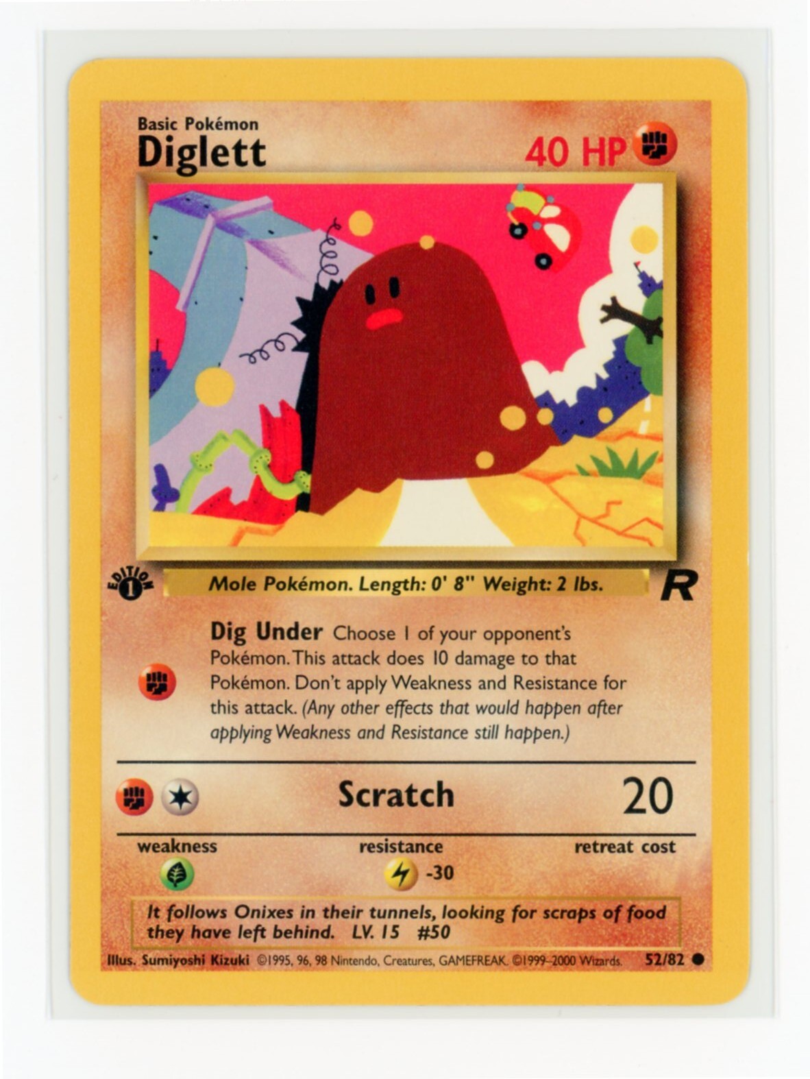 Pokémon TCG - Team Rocket 1st Edition Diglett | eBay