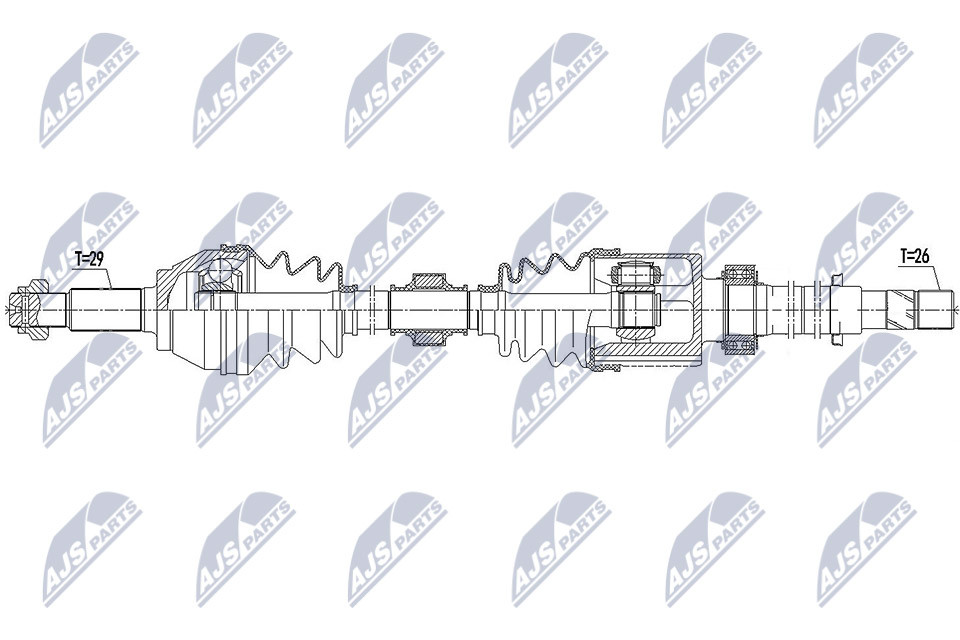 NPW-NS-094 NTY Drive Shaft for NISSAN
