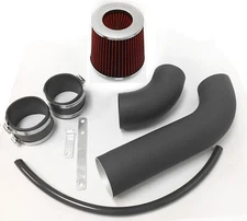 Coated Black Red For 3PC 2002-2008 Dodge Ram 1500 3.7 V6 4.7L V8 Cold Air Intake