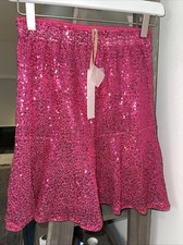 GRACE KARIN Girls Size 12 Hot PinkSequin Skirt Elastic Waist Sparkle Party Skirt