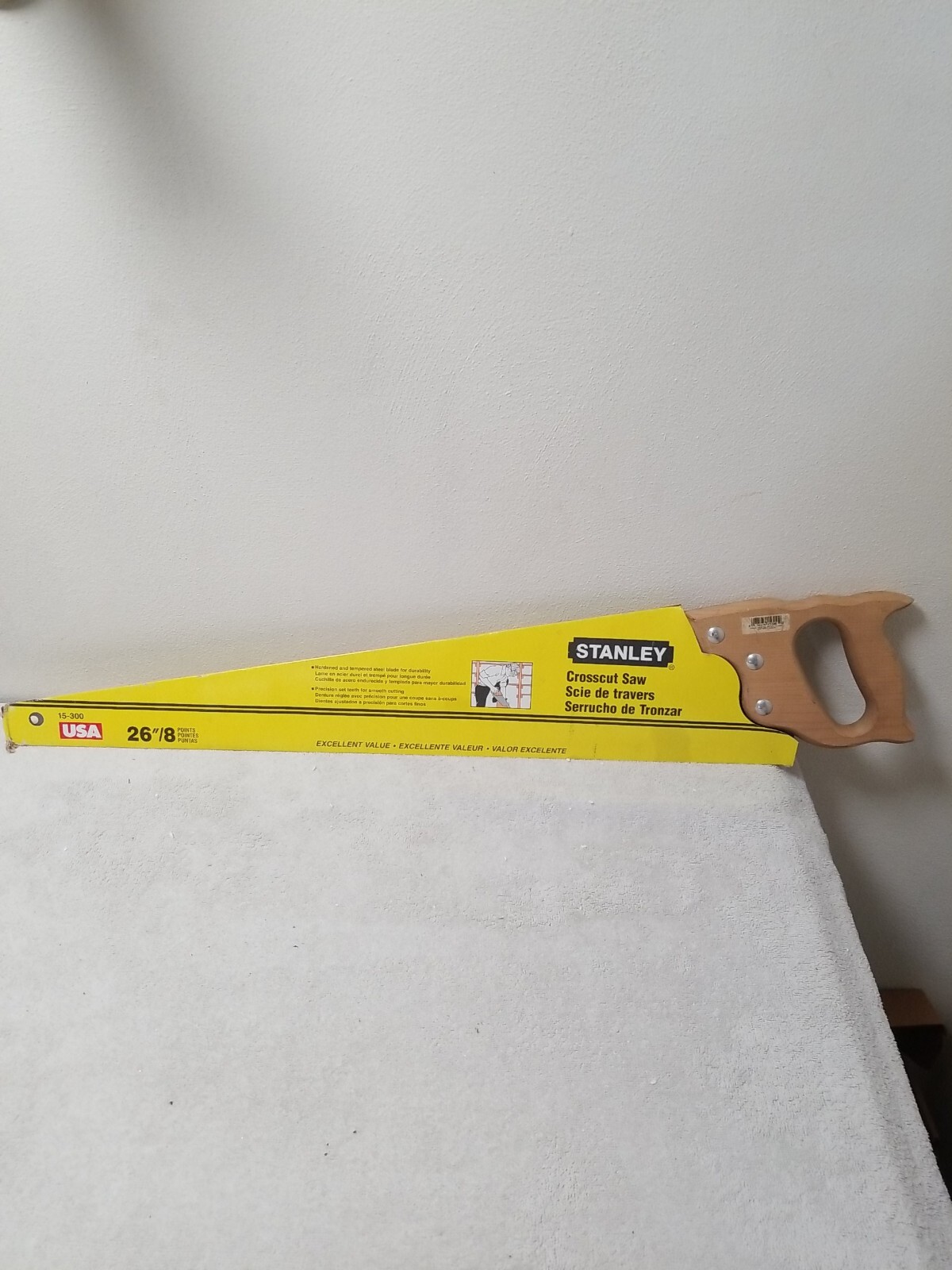 1995 Stanley Crosscut Saw 26" 660mm 8 points 15-300 used one's 