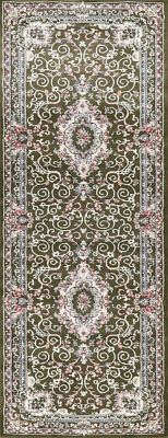 Green Transitional Oriental Turkish Rugs