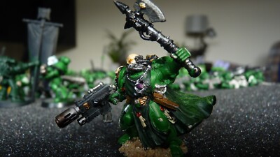 WH40K LIMITED EDITION WINTER 1999 SPACE MARINE CAPTAIN COMMANDER SALAMANDERS OOP