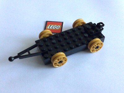 LEGO 4x10 Stein mit Radhaltern, Rädern, Anhängerkupplung Zugbasis Design 30076