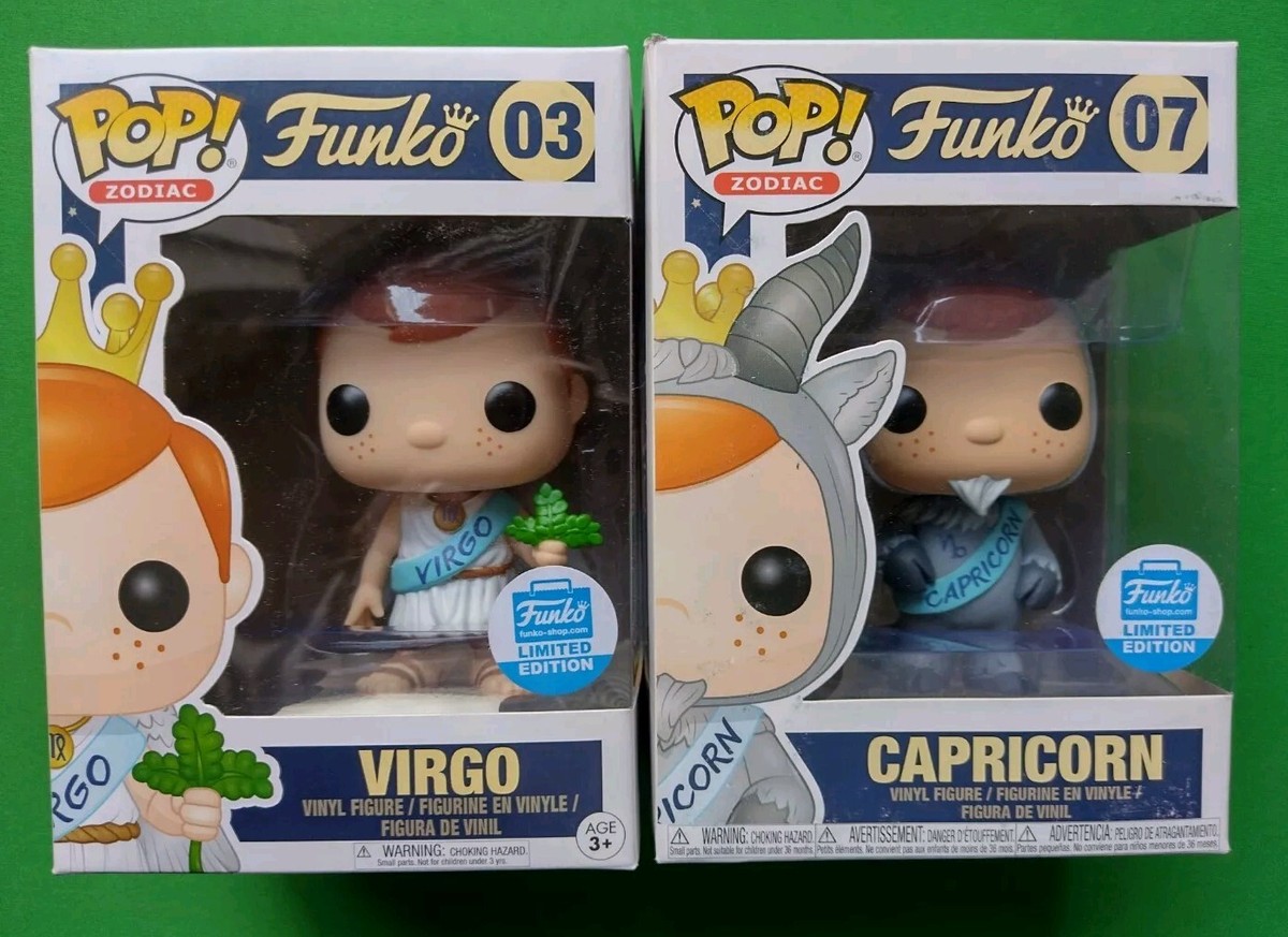 ⭐IN HAND⭐ Funko pop lot of 2 Freddy zodiac Virgo 03 Capricord 07