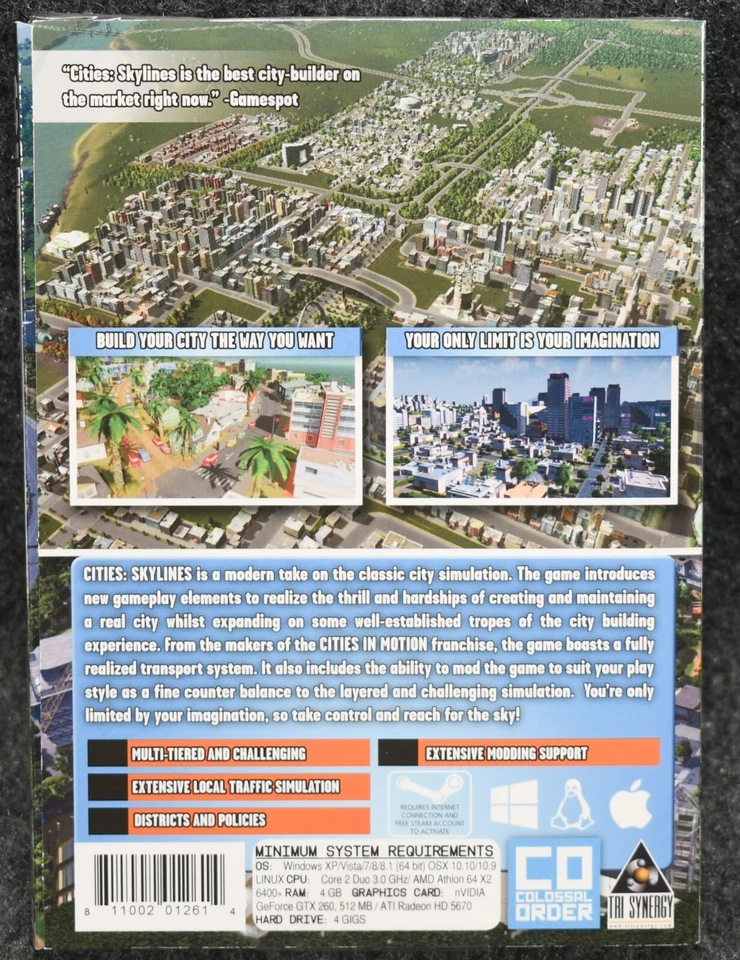 Cities Skylines PC Game With Slipcover  (DVD ROM, 2015) - Image 3 of 4