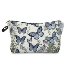 Butterfly Floral Cosmetic Bag for Women Cute Small Makeup Organizer Pouch wit...
