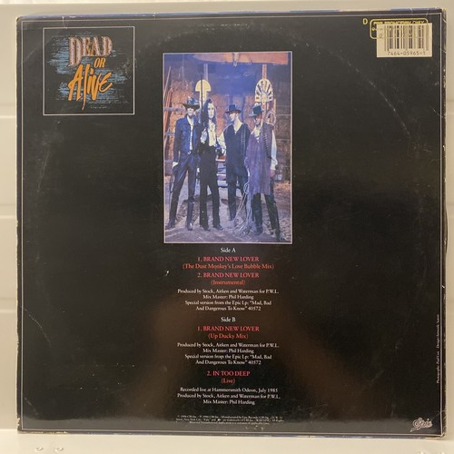Dead Or Alive - Brand New Lover 1986 - 12" vinyl maxi-single - EX/VG - Imagen 3 de 8