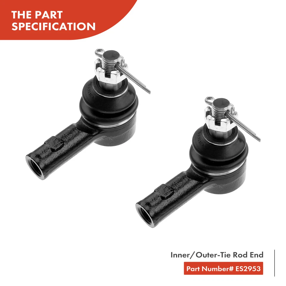 Extremo de varilla de amarre delantero 6 piezas con rótula para Acura SLX 1996-1999 Isuzu Trooper 95-02 Foto 3 de 4