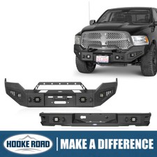 Hooke Road Steel Front Winch Bumper Or Rear Step Bumper For Ram 1500 2013- 2018