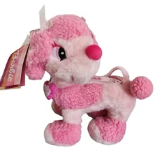 2005 Barbie Pink Poodle Plush Purse  Stuffed Animal Toy W/ Tags - Mattel 