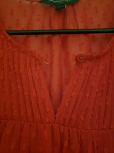 Banana Republic Blouse, Nwot, Red, Medium - Picture 3 of 5