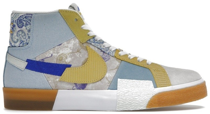 Nike Zoom Blazer Premium SB Mid Paisley Pack - Boarder Blue  display picture 3
